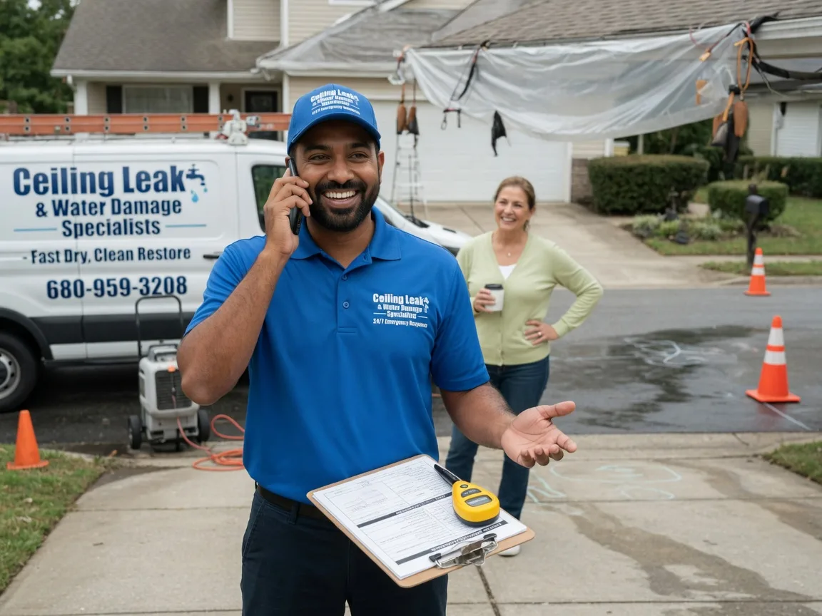Ceiling Leak Cleanup Forreston, TX FAQs
